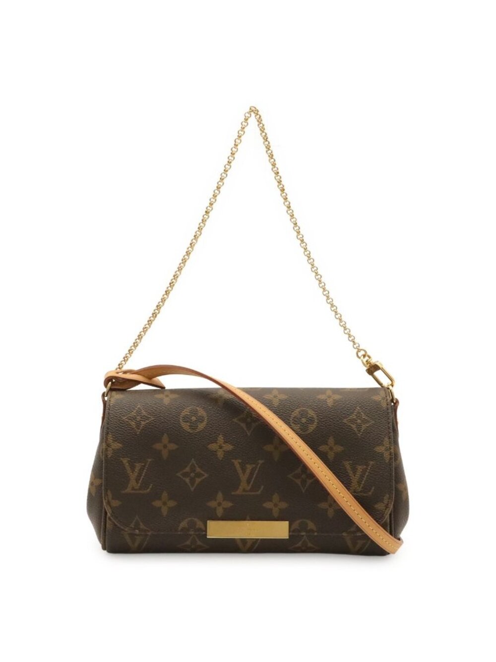 Louis Vuitton Monogram Favorite PM Shoulder Bag Crossbody 2-Way Clutch Pouch